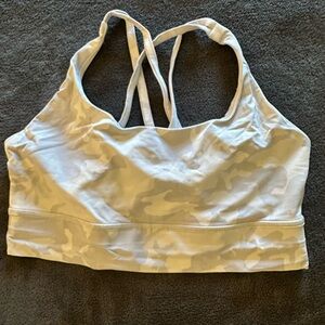 lululemon athletica Camo Sports Bra - White and Cream